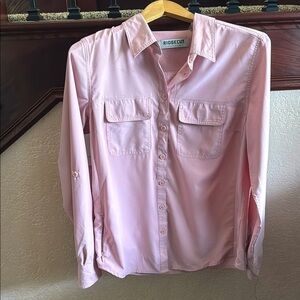 Ridgecut Tractor Supply Women’s Size Medium Pink Button-Up Utility Work Shirt